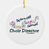 Cnotes Church Choir Director Keramisch Ornament (Achterkant)