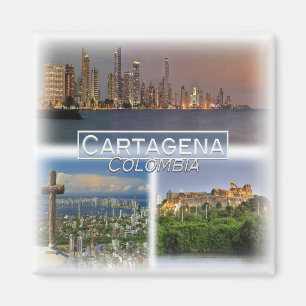 CO0014 Amerika, Colombia, Cartagena, Koelkast Magneet