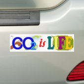 CO2 is Life-Bumpersticker Bumpersticker (Op auto)