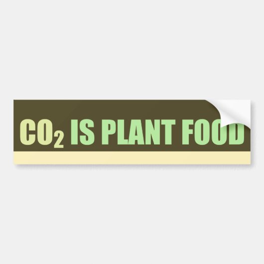 CO2 is Plant Bumpersticker (Voorkant)