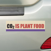 CO2 is Plant Bumpersticker (Op auto)