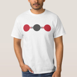 CO2-moleculaire structuur T-shirt