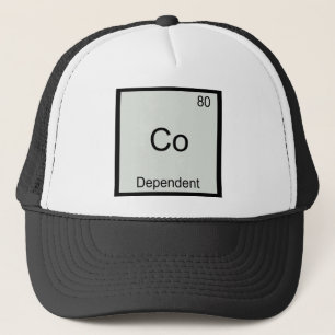 Co - Afhankelijke Grappige Chemie Element Symbool Trucker Pet