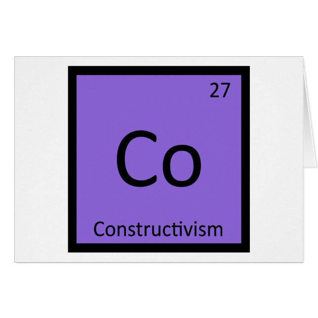 Co - Art constructiviste Chimie Tableau périodique (Devant horizontal)