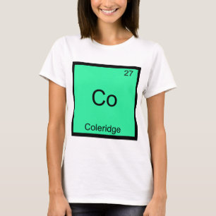 Co - Coleridge T-shirt symbole d'élément de chimie