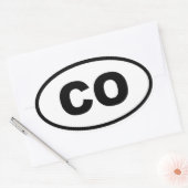 CO Colorado Ovale Sticker (Envelop)