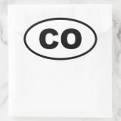 CO Colorado Ovale Sticker (Tas)
