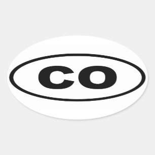 Co Colorado Ovale Sticker
