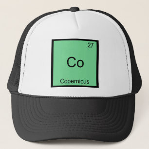 Co - Copernicus Grappige Chemie Element Symbool T- Trucker Pet