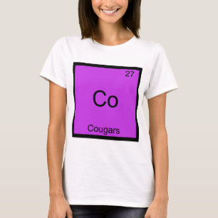 Co - Cougars Funny Element Chemistry Symbol T-shir T-shirt