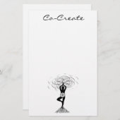 Co-Creëer-Briefpapier Briefpapier (Voorkant / Achterkant)