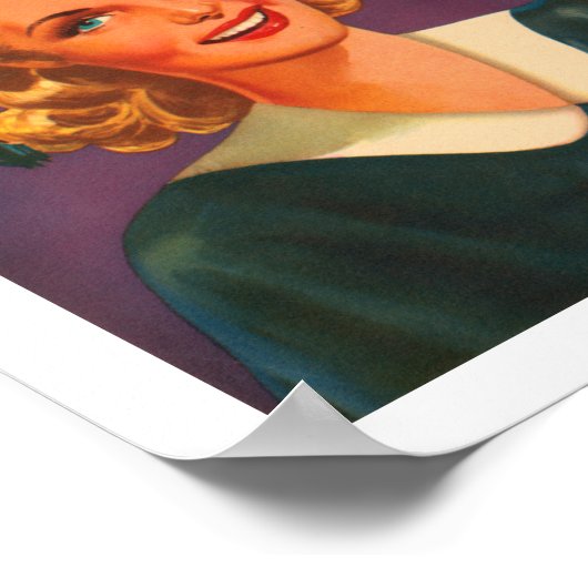 Co-Ed Brand Citrus Label Poster (Hoek)