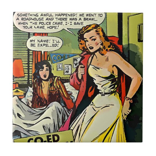 Co Ed Calamity Tegeltje (Voorkant)