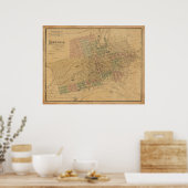 CO-kaart Leadville (1895) Poster (Keuken)