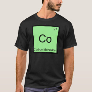 Co - Koolmonoxide Chemie Element Symbool T-shirt