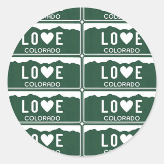 Co Love Patroon - Gepersonaliseerd Ronde Sticker