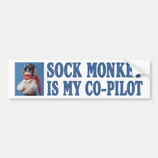 Co-Pilot Monkey-Bumpersticker Bumpersticker