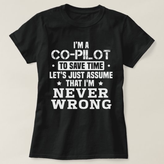 Co-Pilot T-shirt (Design voorkant)