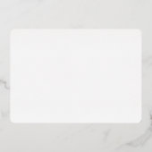 Co-Starring White Wedding Real Folie Uitnodiging (Achterkant)