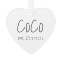Co Vastgestelde datum gepersonaliseerd acryl