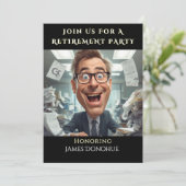 Co-Worker Funny Retirement Party Kaart (Staand voorkant)
