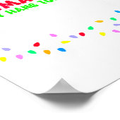 Co-workers Are Like Christmas Lights They All Hang Poster (Hoek)