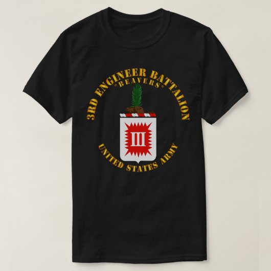COA 3e Ingenieursbataljon Bevers T-shirt (Design voorkant)
