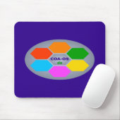 COA-OSde desktop ergonomic Mousepad Muismat (Met muis)