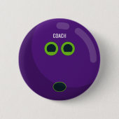"COACH" Aangepaste, Bowling Ball-kleuren Ronde Button 5,7 Cm (Voorkant)