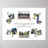Coach Appreciation Photo Collage Team Signature Poster (Voorkant)
