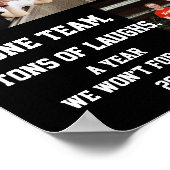 Coach baseball Photo Collage Name Team # Poster (Hoek)