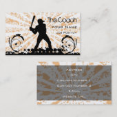 Coach Baseball Visitekaartje (Voorkant / Achterkant)