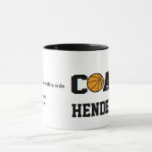 Coach - Basketball - Gepersonaliseerd Mok (Midden)