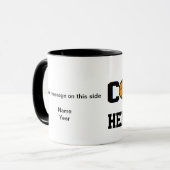 Coach - Basketball - Gepersonaliseerd Mok (Voorkant links)