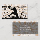 Coach Basketball Visitekaartje (Voorkant / Achterkant)