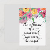 Coach bedankt je cadeau Coach appreciatie Gift (Voorkant / Achterkant)