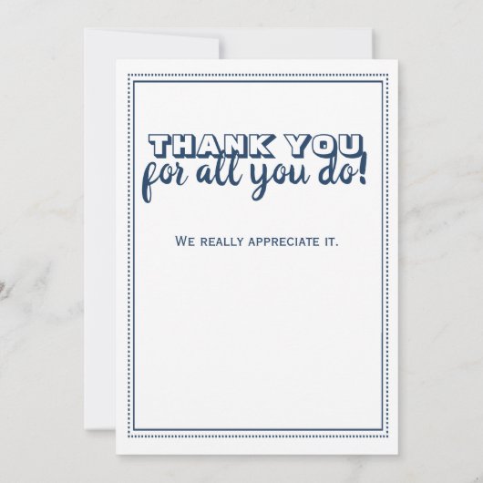 Coach bedankt waardering plat kaart (Achterkant)