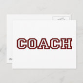 Coach Briefkaart (Voorkant / Achterkant)