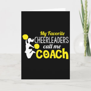 Coach cheerleaderteam middelbare school kaart