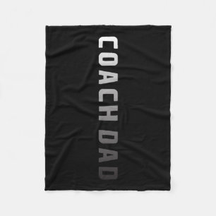 Coach Dad Design - Voetbal Football Basketbal Coac Fleece Deken