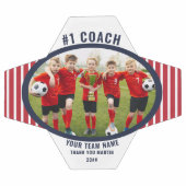 Coach Dank u de Foto van het Team Gepersonaliseerd Voetbal (Enkel)