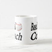 Coach de baseball demi-texte Café Mug (Centre)