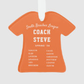 Coach de baseball gris et orange (dos)