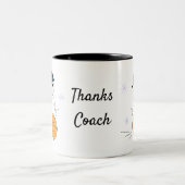 Coach de basket-ball Snowman de vacances café Mug (Centre)