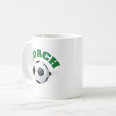 Coach de football café Mug (Devant gauche)