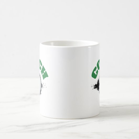 Coach de football café Mug (Centre)