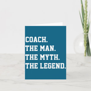 Coach De Man De Mythe De Legende Kaart