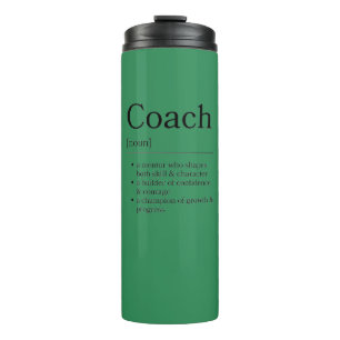 Coach Definitie Bedankje Gift Groen Sportief  Thermosbeker