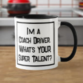 Coach Driver Super Talent. Mok met twee toonkoffie