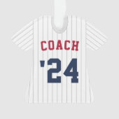Coach et équipe de baseball Pinstripe Jersey (devant)